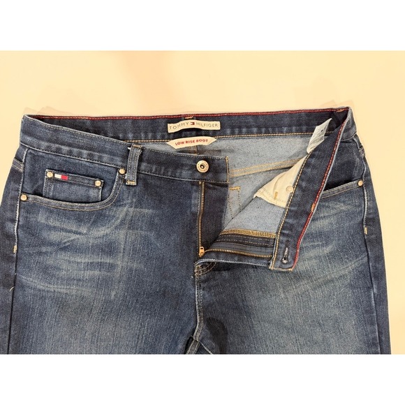 Tommy Hilfiger Womens Low Rise Bootcut Jeans Medium Wash Size 14 - Picture 4 of 14